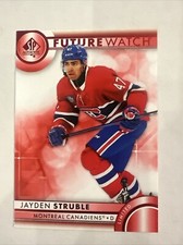 2023-24 SP Authentic Hockey Red Limited Future Watch Jayden Struble 