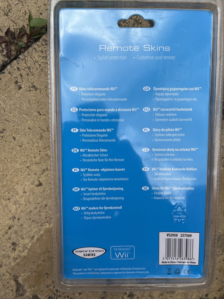 Swordfish gaming remote skins for Nintendo Wii eBay