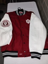 Franchise Club Indiana Hoosiers Letterman Full-Snap Graduate Jacket Sz 2X