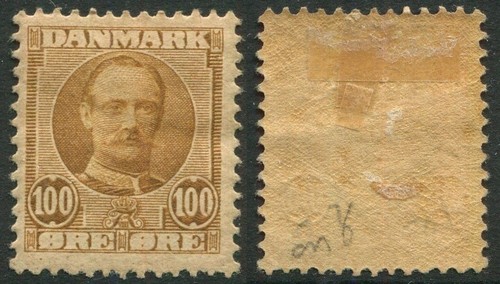 Denmark Year 1907 100 ORE Light Brown