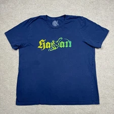 Hawaiian Island Creations Men's Shirt Size 2XL Blue HIC Hawaii Graphic Tee Surf