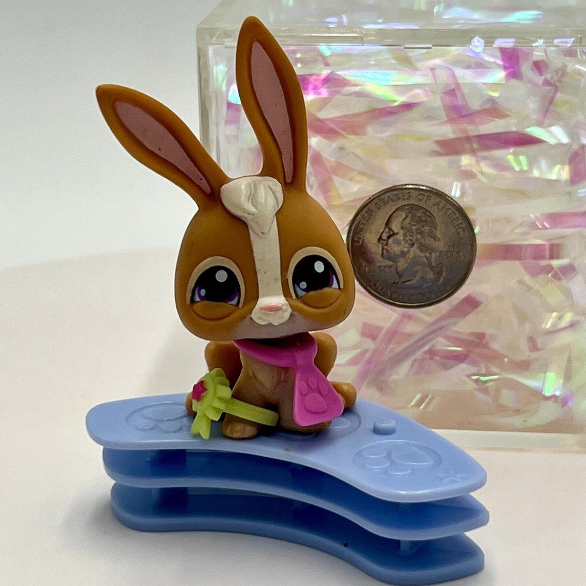y⭐︎Rabbit RABBIT #28 - Authentic Littlest Pet Shop - Hasbro LPS With