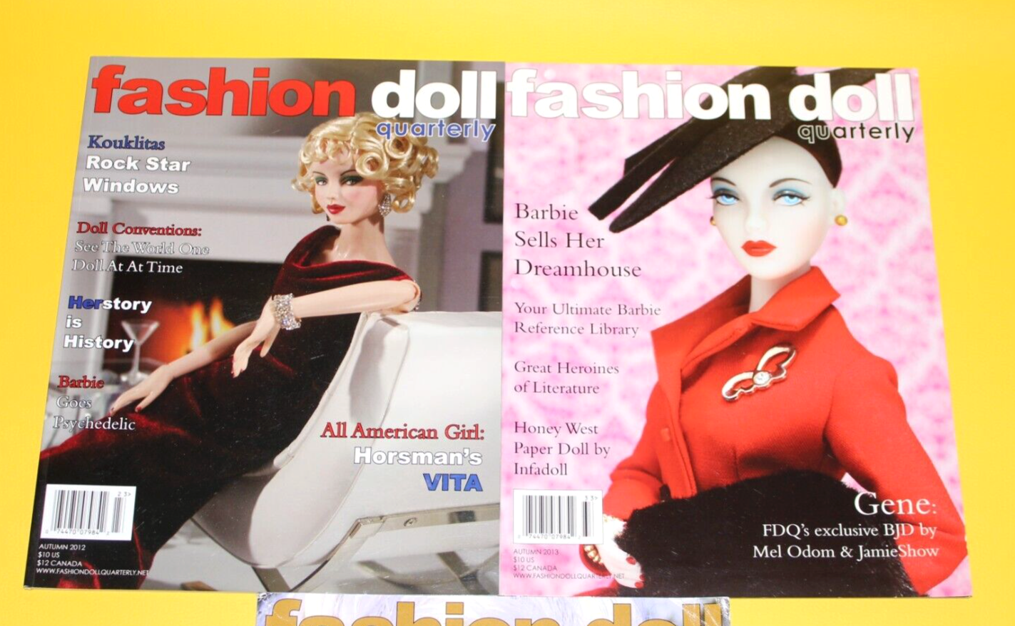 Fashion Doll Quarterly Magazine Autumn 2012 2013 2014 Lot of 3 eBay