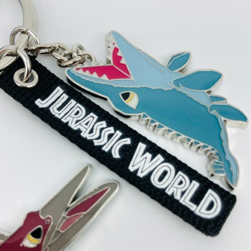 JURASSIC WORLD 4 Keychain Set UNIVERSAL STUDIOS JAPAN Park Blue T-REX Keyring - Picture 7 of 12