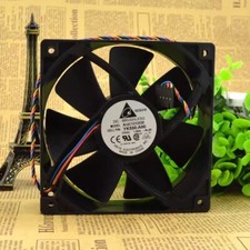 Delta AUC1212DE 12038 DC12V 1A 12CM 4-Wire PWM Mute Cooling Fan