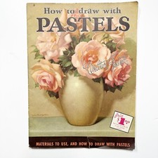 How to Draw with Pastels Walter Foster fully illustrated vintage art paper book