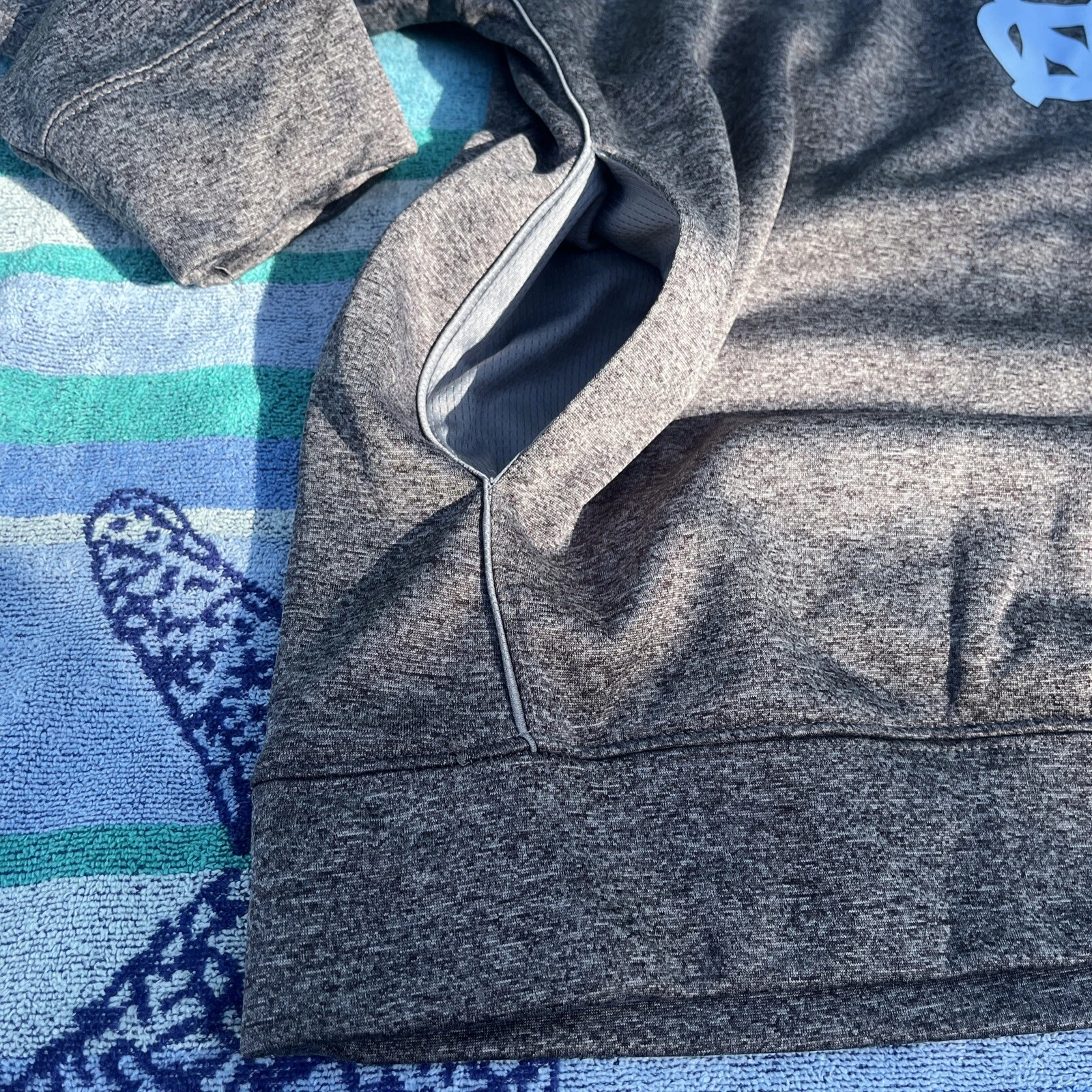 VETEMENTS Felpa con cappuccio UNC North Carolina Tarheels taglia uomo grande come nuova! TACCHI!