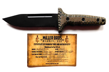 Miller Bros Blades Custom M36 Knife Certificate of authenticity, Original Sheath