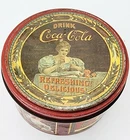 Vintage Coca Cola Bottling Co Swiss Colony Original Tin Genuine Authentic Peanut