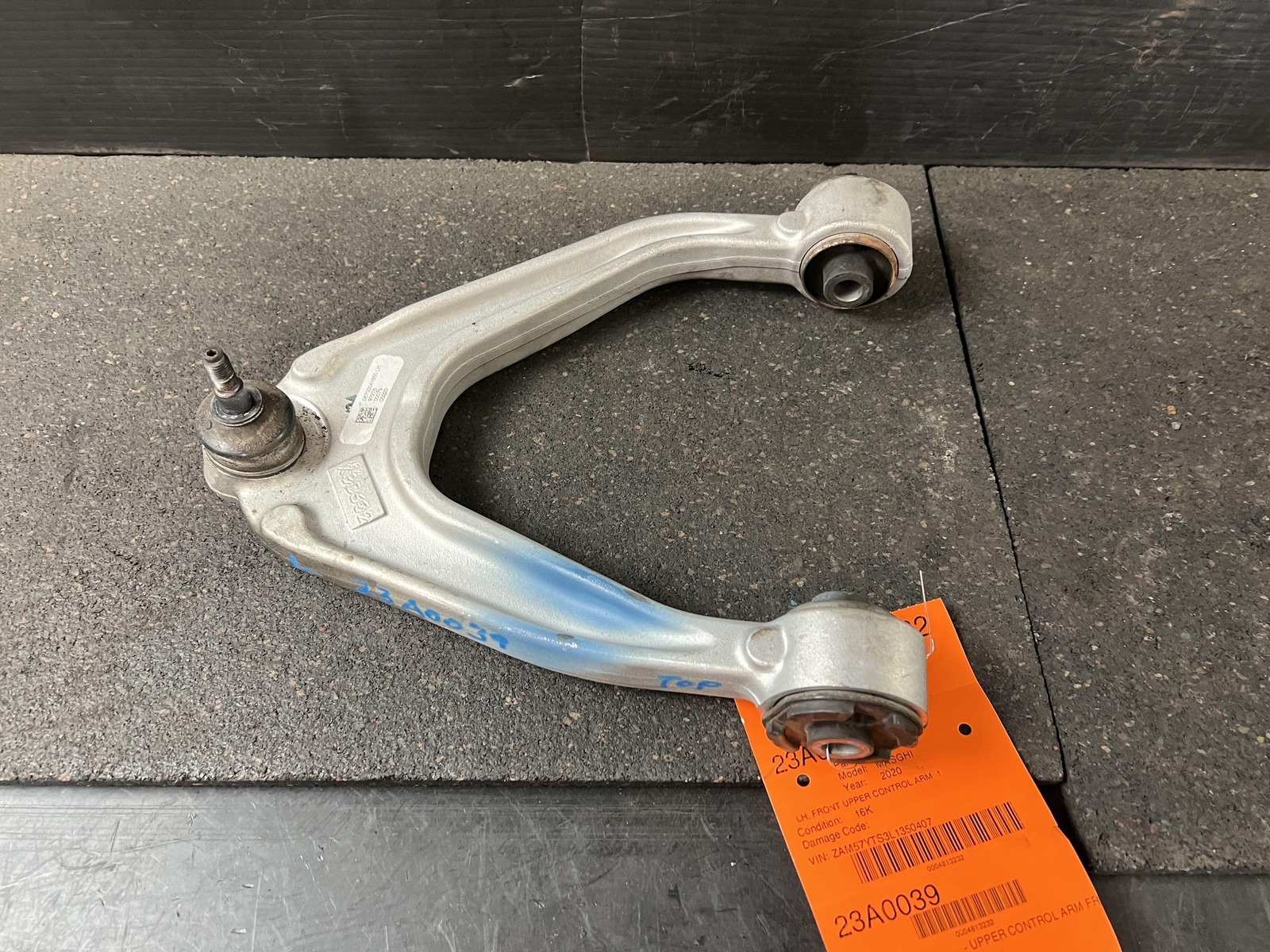 14-21 MASERATI GHIBLI FRONT LEFT UPPER CONTROL ARM 16K MILES GRANSPORT SQ4