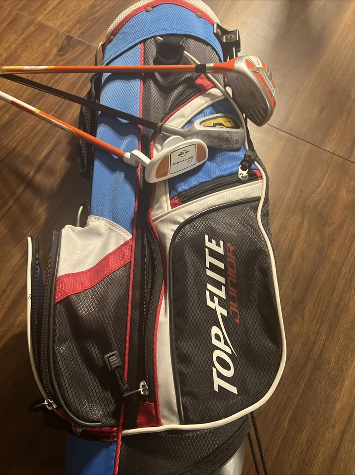 Junior Golf Club Set Top Flight Bag Ray Cook Driver / Putter Manta Ray Iron - Image 2 of 4