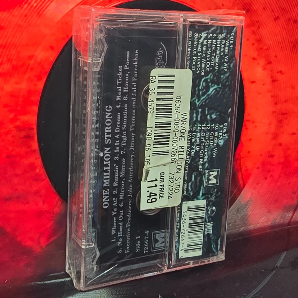 Various Artists / 2Pac: One Million Strong, The Album - vtg Sealed Cassette Tape - Image 3 of 3