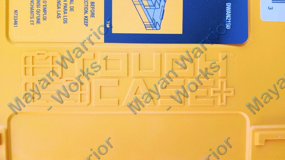 DEWALT Tool Box, Tough Case, Medium, DWAN2190, Stackable, 6 dividers, organizer  - Image 4 of 4