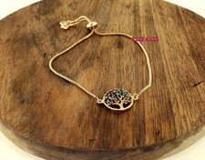 NEW CHAIN BRACELET TREE OF LIFE STYLE EXCLUSIVE ANTI ALLERGIC ROSE GOLD  COLOR