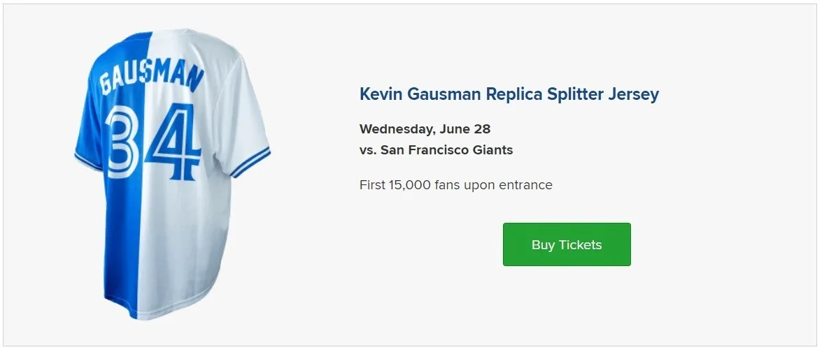 Nouvette Kevin Gausman Replica Splitter Jersey Giveaway Night 2023