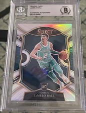 2020-21 Lamelo Ball Signed Select Silver Prizm Concourse Level Rookie RC #63 BGS
