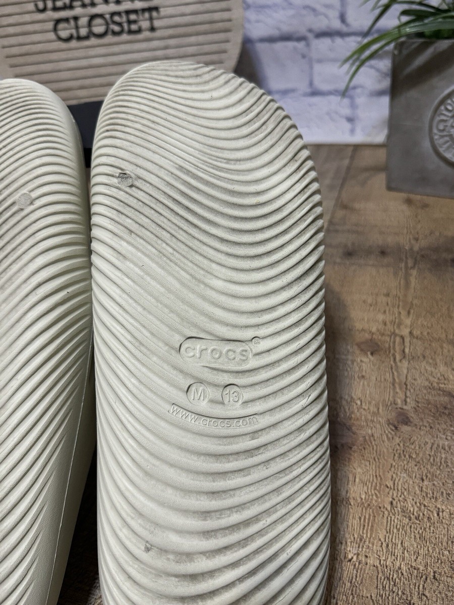 Crocs Mellow Recovery Slide Sandals - Off White / Bone Cream Crocs Mellow Recovery Slide Sandals - Off White / Bone Cream
