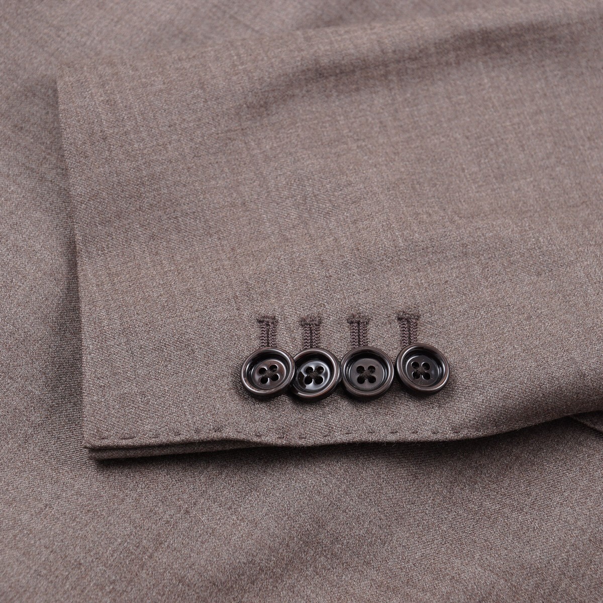 Lardini Gray-Brown Loro Piana Super 150s Wool Suit 40R (Eu
