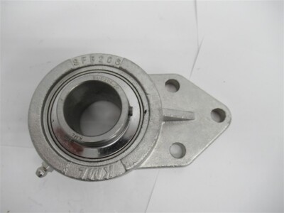 KML SUCSFB206-20 , 3 Bolt Flange Mounted Bearing , Set Screw Locking