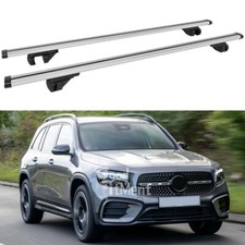 2x für Mercedes-Benz GLB Dachträger Relingträger Silber Querstange Gepäckträger