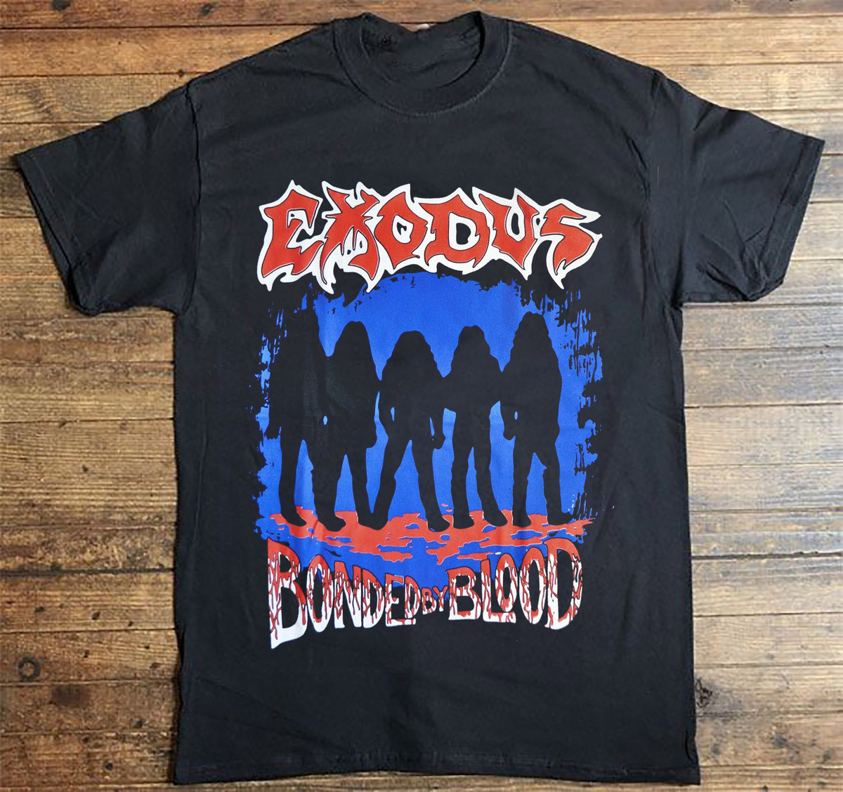 稀少ヴィンテージTシャツ/EXODUS/Bonded by Blood/XL EXODUS Bonded By Blood Shirt Gift For Fan Rare Black All Size YA80
