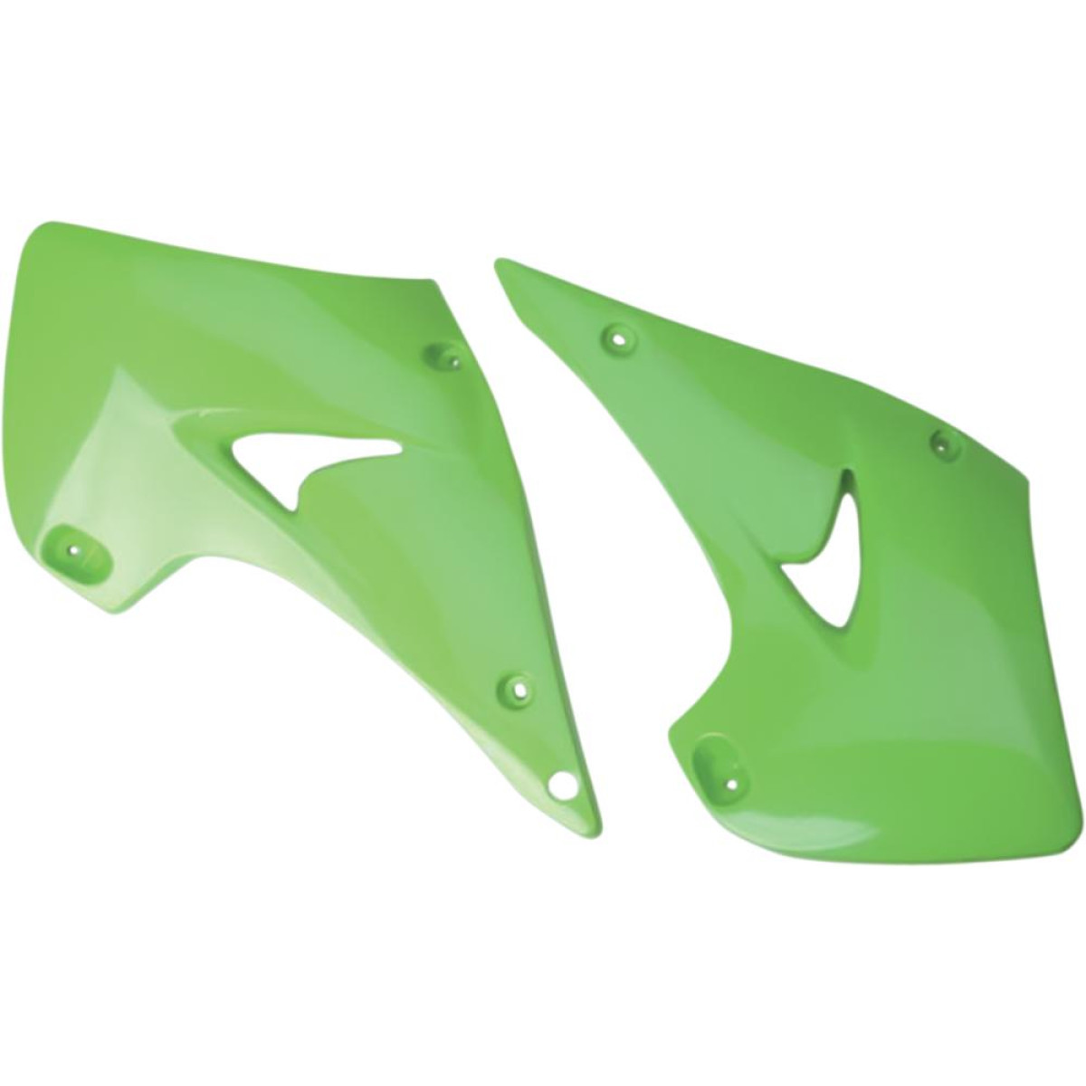 Ouïes de radiateur UFO haut de gamme vert d'origine pour Kawasaki KX 250