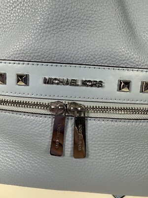 Michael Kors Kenly Medium Light Sky Leather Backpack Pebble‎ Michael Kors Kenly Medium Backpack Pebble Leather Light Sky  main image 3