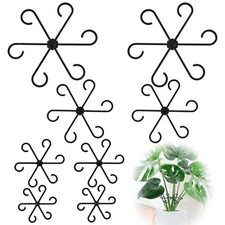 Plant Stem Support, Plant Support for Indoor Plants, Plastic Reusable 8pcs