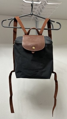 LONGCHAMP Longchamp Le Pliage Backpack Gray and Brown