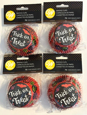 Wilton Trick-or-Treat 2" Cupcake Liners 4 packs of 75 count Halloween Retired