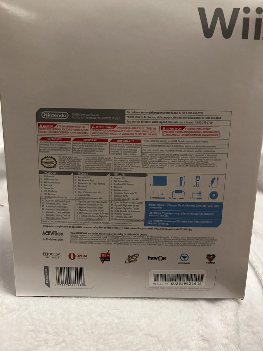 Nintendo Wii Skylanders Giants Bundle 512MB Blue Console for sale Nintendo Wii Skylanders Giants Bundle 512MB Blue Console for sale