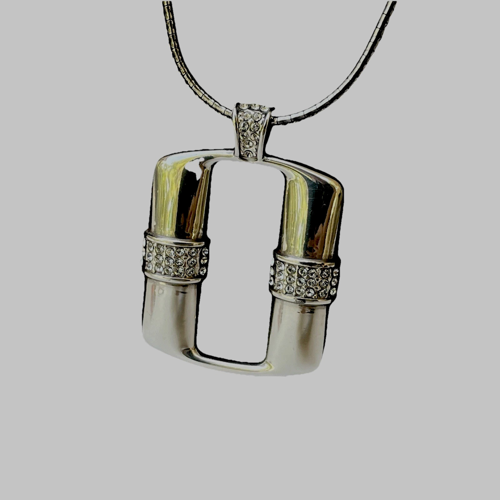 Long Single Pendant Statement Necklace Brighton S… - image 1