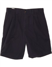DOCKERS Mens Pegged Chino Shorts W38 XL Navy Blue Cotton DW06