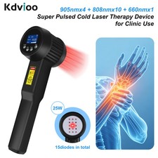 25W Medical Grade Super Pulse Laser Device for Pain Relief 660nm 808nm 905nm