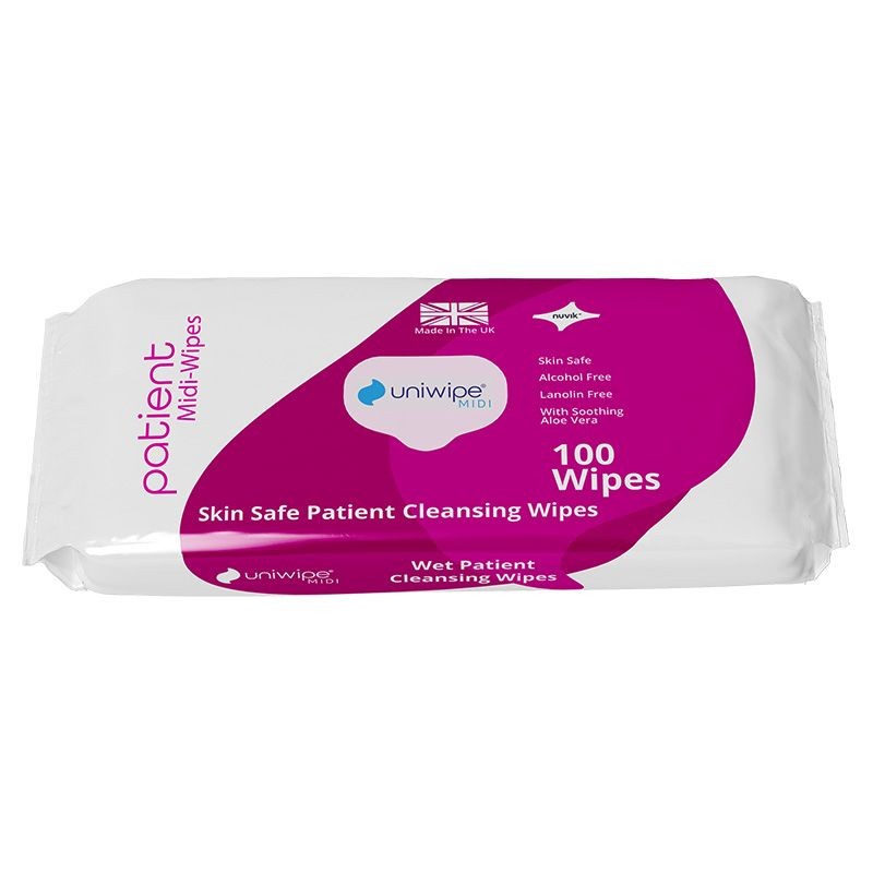Gentle Patient Cleansing Dry Wipes - 3 Packs of 100, Perfect for Fragile Skin