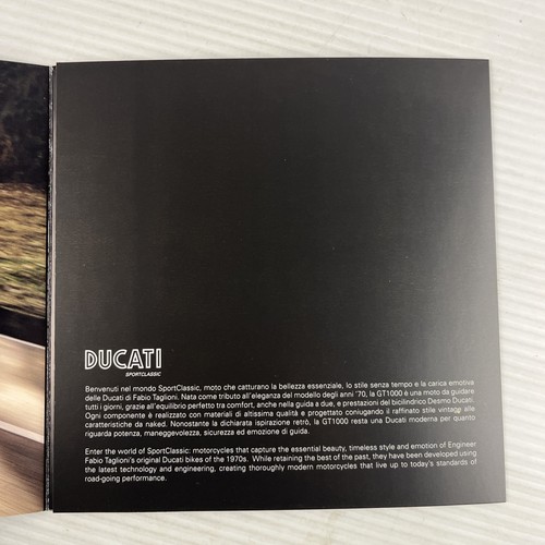 Brochure concessionnaire Ducati Sports Classic 2009 - Photo 6/8