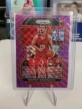 2021-22 Panini Prizm PURPLE WAVE #166 Marko Simonovic RC Chicago Bulls MT