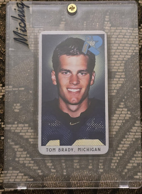 Tom Brady RC Rookie 2000 TOBACCO CARD ⚡MICHIGAN WOLVERINES