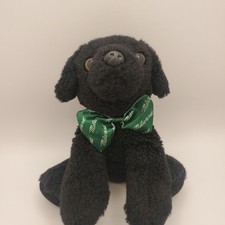 Aurora Black Lab Dog Plush Labrador Puppy Laying 8 Floppy Toy Pet