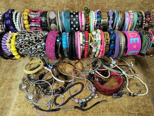 Huge Lot Costume Jewelry Bracelet (141 pcs) 4+ POUNDS of Vintage to Now #1