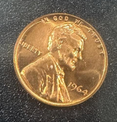 1964 (P) CHOICE Gem Proof Lincoln Memorial Cent RED Penny/MIRROR FINISH  (150)