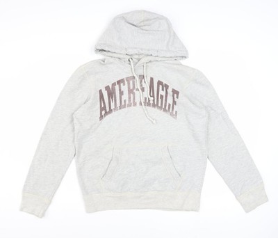 Grauer Pullover Hoodie Herren UK Größe XS American Eagle Outfitters