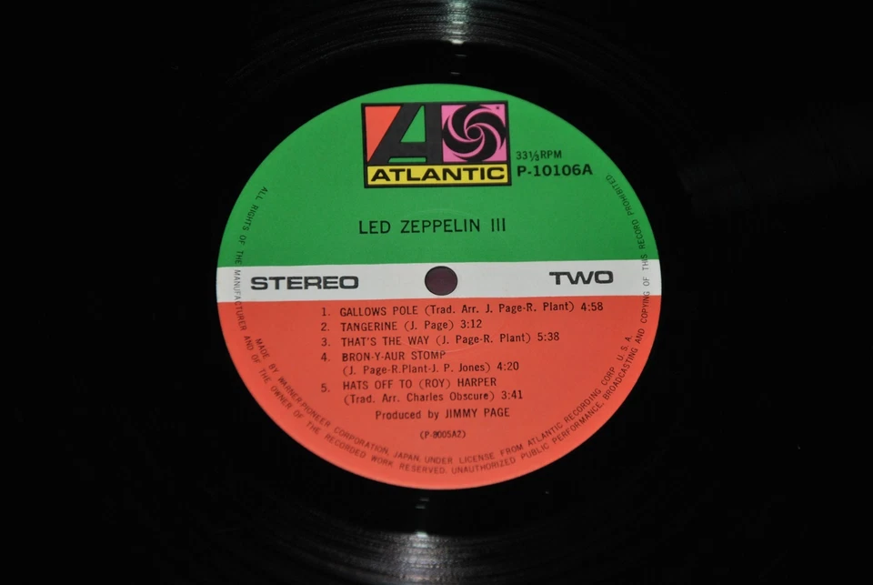 LED ZEPPELIN III 3 - ATLANTIC P-10106A 1976 - LP JAPAN OBI NM POSTER - Image 2 of 2