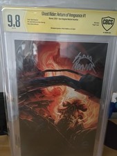 MARVEL GHOST RYDER VENGEANCE #1 CBCS 9.8 1:100 SIG RYAN STEGMAN 
