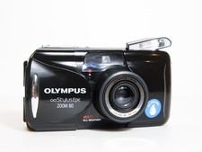 Olympus Stylus Epic Zoom 80 MJU II 35mm Film Camera RARE BLACK - TESTED