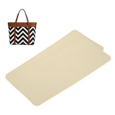 2pcs Felt Bag Base Shaper Handbag 14.76x6.69" 3mm Thick, Beige