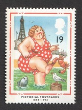1994 Picture Postcards. 19p Bather at Blackpool. SG 1815