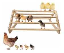 3 Tier Natural Wooden Chicken Perch