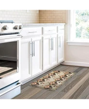 Laural Home Natural Lodge Kitchen Mat - Beige