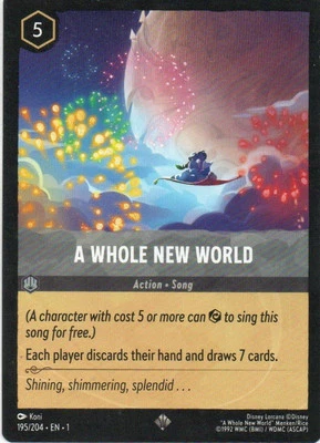 A Whole New World Lorcana | eBay